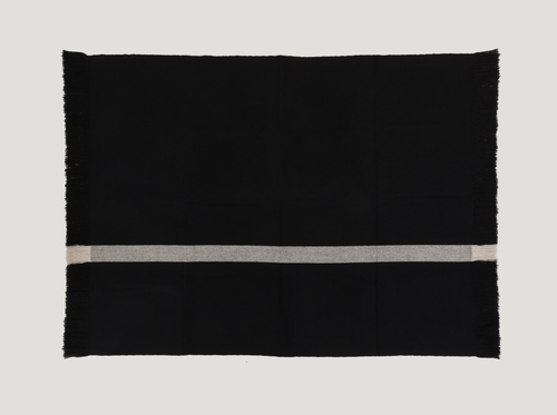 OTHERWAYS BLACK YAK THROW L78" x W58.5"