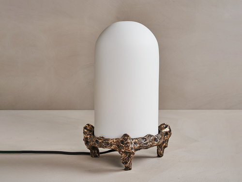 WILLIAM GUILLON NOVA BRONZE TABLE LAMP H13.25" x Ø9.4"