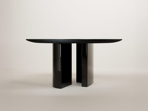 VERENA BRAUSCH ETERNEL SANS TEMPS ROUND DINING TABLE / BLACK EDITION Ø63" x H29.5"