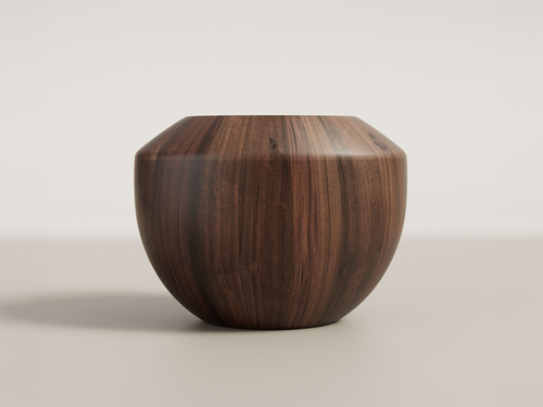 VERENA BRAUSCH ETERNEL SANS TEMPS SIDE TABLE / WALNUT W23.2" x D18.5" x H17.7"