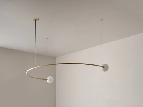 VOLKER HAUG STUDIO ODDMENTS SINGLE ARC CHANDELIER