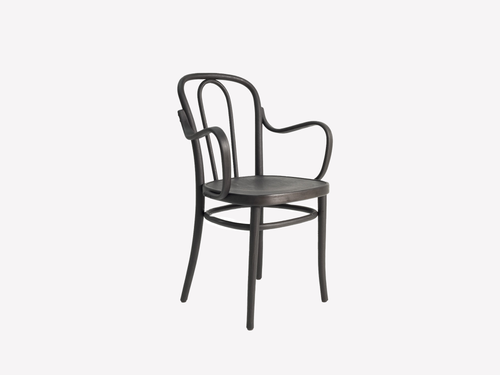 GEMLA VIENNA DINING ARMCHAIR / WOODEN SEAT H34.6" x W21.7" x D22.4" x SH18.5"