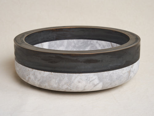 MICHAËL VERHEYDEN IMBALA BOWL / MONDRAGONE & BRONZE Ø14" x H5"