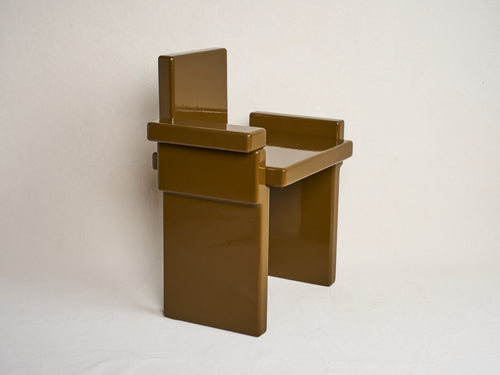 DESTROYERS BUILDERS LACQUERED CHAIR H27" x D16" x W23"