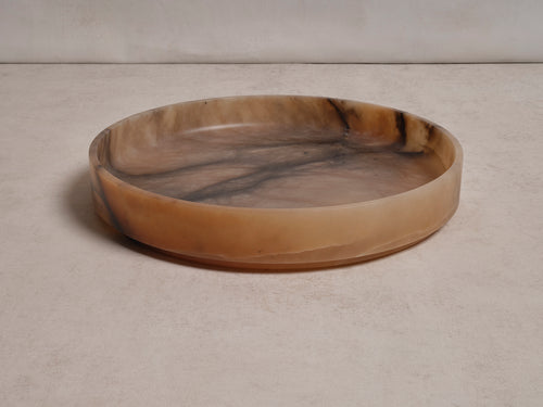 MICHAËL VERHEYDEN SERVE BOWL LARGE / ALABASTER TABAC Ø16" x H3"