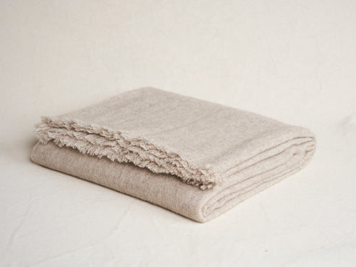 TEIXIDORS YAAMAT THROW / LIGHT GREY 55" x 71"