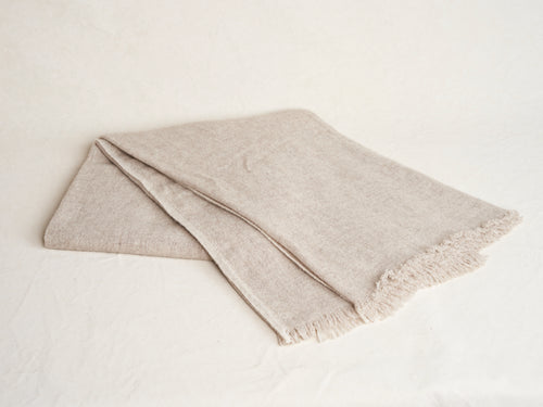 TEIXIDORS YAAMAT THROW / LIGHT GREY 55" x 71"