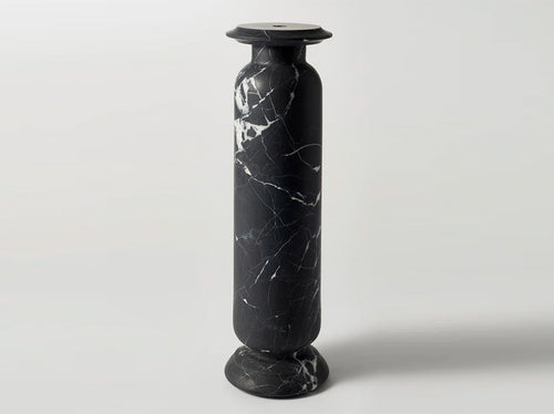 MATTHEW FISHER BARREL VESSEL 17 NERO ANTICO Ø5.7" x H18.9"