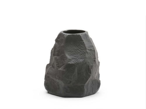 1882 Ltd MAX LAMB CROCKERY POSY VASE / BLACK BASALT Ø3.25" x H2.3"