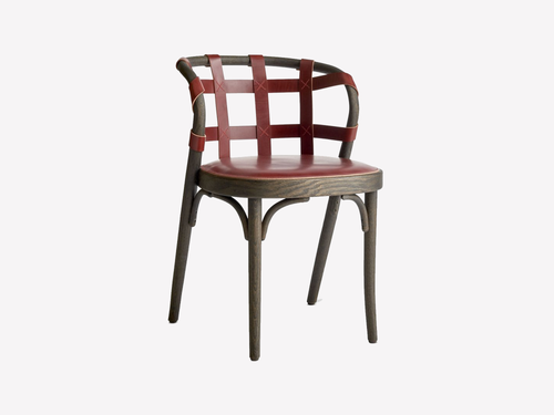 GEMLA COLLAGE DINING CHAIR H29.5" x W18.9" x D18.9" x SH18.1"