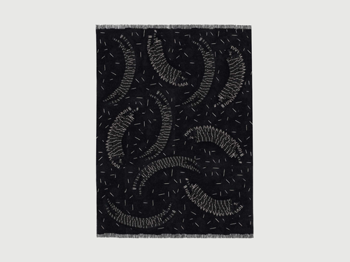 CC-TAPIS FAYE TOOGOOD QUILT RUG / CHARCOAL 7'5" x 9'8"