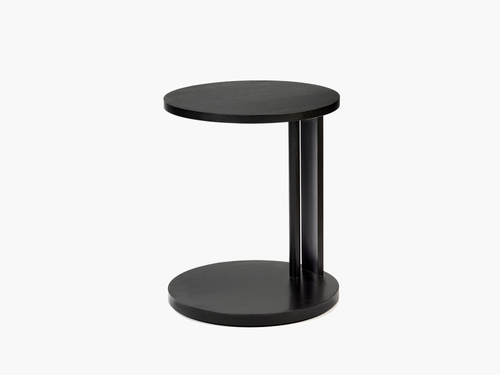 ANN DEMEULEMEESTER AURA SIDE TABLE LOW / BLACKENED OAK Ø20" x H24.2"