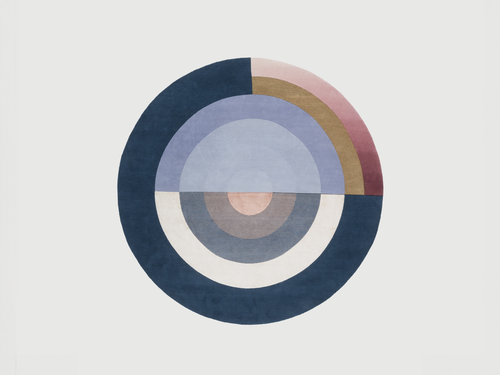 CC-TAPIS BLISS ROUND RUG / BLUE Ø8'2"