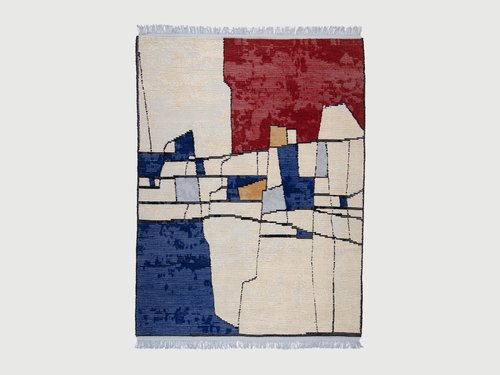 CC-TAPIS GIUSEPPE DI COSTANZO SEGNI MINIMI 4 RUG 7'4" x 9'7"