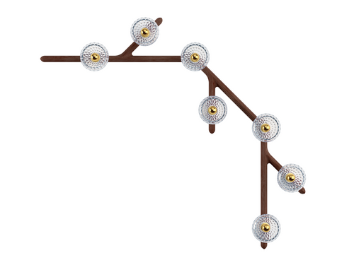 SAINT LOUIS 7 LIGHT FOLIA WALL SCONCE H49.2" x W56.3" x D5.5"