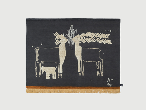 CC-TAPIS ROOMS STUDIO TWO DEER RUG 7'4" x 9'7"