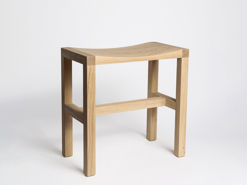 MICHAËL VERHEYDEN KRUK STOOL / OAK L8” x W9.75” x H17 **