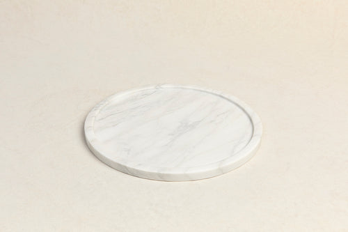 MICHAËL VERHEYDEN PROSCUITO FLAT PLATE / CALACATTA Ø12“ x H0.5"
