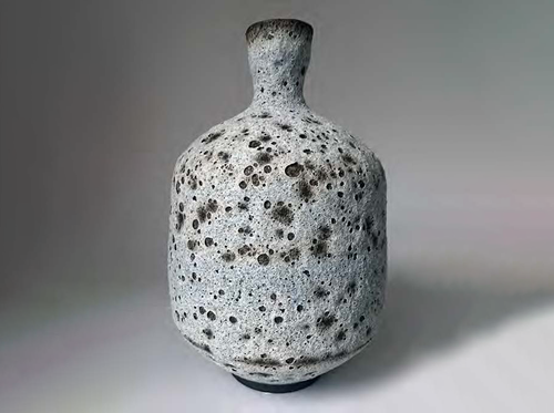 HEATHER ROSENMAN LAVA BOTTLE 8156 Ø4.5" x H7.5”