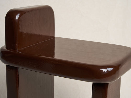 DESTROYERS BUILDERS LACQUERED STOOL H23" x D16" x W10.5"