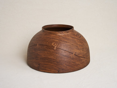 MACIEJ GASIENICA GIEWONT WOODEN OBJECT 2024/6 H10.4" x Ø18.2"