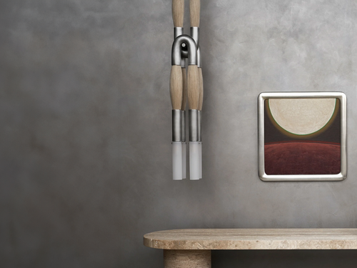 APPARATUS HORSEHAIR 4 PENDANT D6.75" x W5.5”