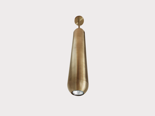 JAN GARNCAREK U2 PENDANT / BRASS W4" x D4" x H22"