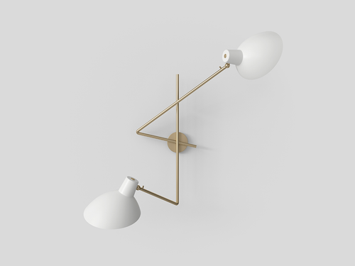 ASTEP CINQUANTA TWIN WALL LAMP W45" x D20.5" x H21"