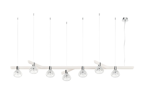 SAINT LOUIS 7 LIGHT FOLIA PENDANT H17.7" x W78.7"