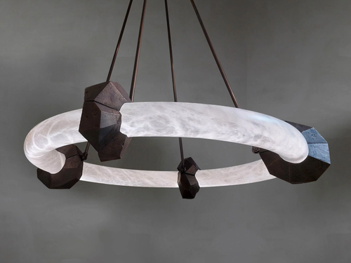 MARTIN HUXFORD FACET CHANDELIER Ø45" x H8