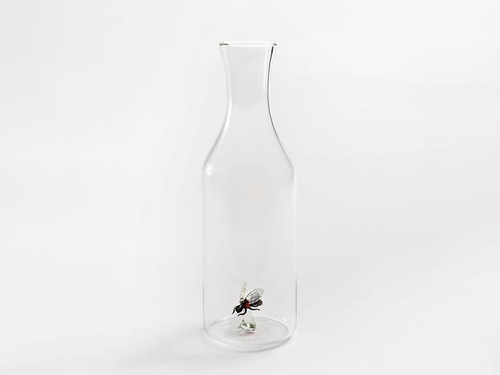 SIMONE CRESTANI GLASS BEE BOTTLE H11” x Ø3.5" **