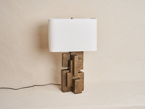 DAN SCHNEIGER PABLO TABLE LAMP W9" x D9" x H17.5"