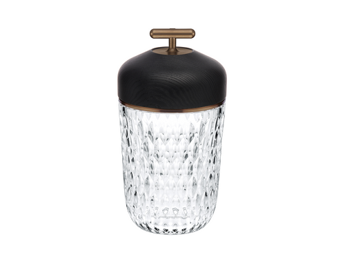 SAINT LOUIS FOLIA PORTABLE CRYSTAL LANTERN Ø6.1" x H11.4"