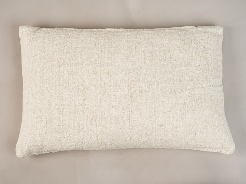 VALENTINA HOYOS WOVEN COTTON PILLOW / NATURAL  32" x 20"