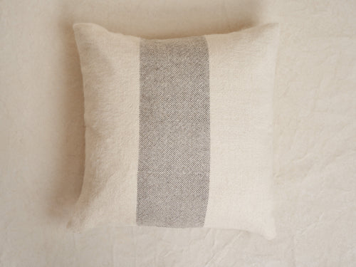 IDENTIDAD ARGENTINA NUBES CUSHION / IVORY + GREY 22" x 22"