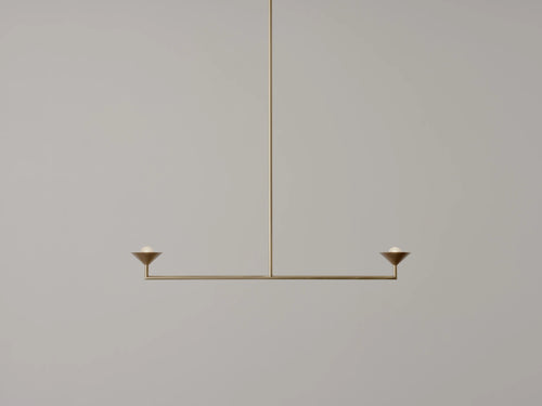 VOLKER HAUG STUDIO BABY DOUBLE DROP CHANDELIER W35.5" x D4.1" x H27.6"