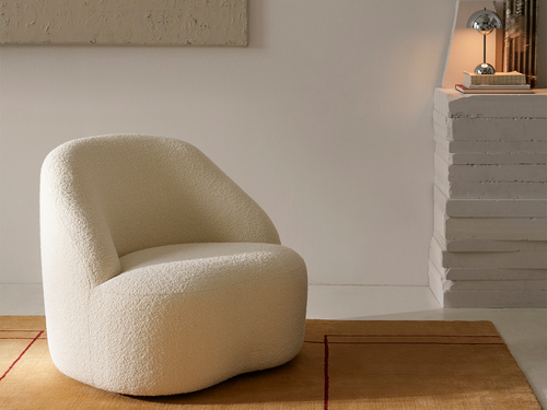 &TRADITION LOUISE LILJENCRANTZ LC2 MARGAS CHAIR  / SWIVEL H30" x W35.5" x D34" x SH16.5"