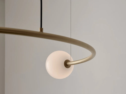 VOLKER HAUG STUDIO ODDMENTS DUAL RING CHANDELIER Ø63"