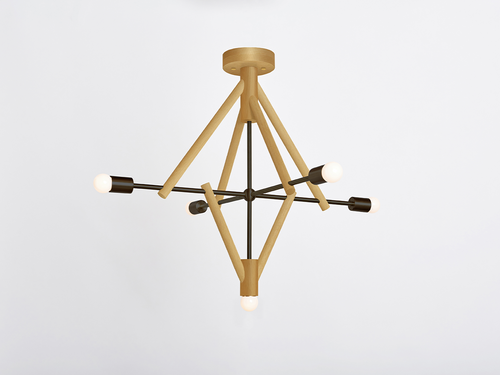 WORKSTEAD LODGE CHANDELIER V H30" x W48” x D6”