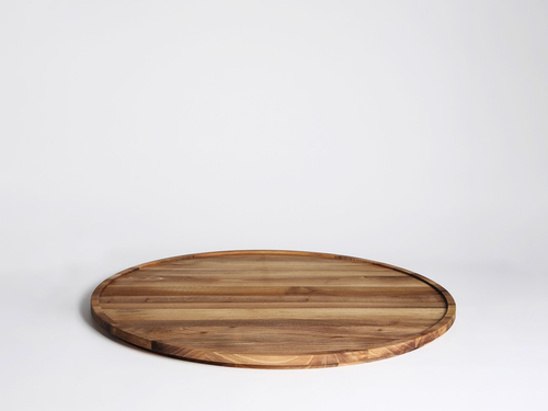 MICHAËL VERHEYDEN XL APERITIVO ROUND WALNUT TRAY Ø25.5"