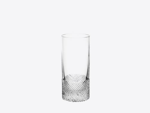 RICHARD BRENDON DIAMOND CUT HIGH BALL GLASS Ø2.75” x H6”