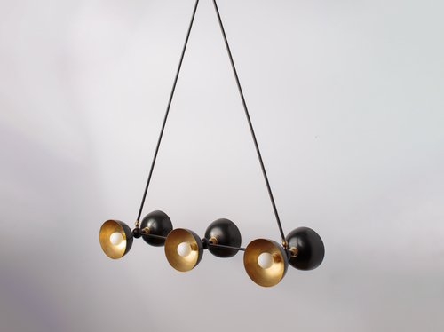 APPARATUS TRAPEZE 6  PENDANT W32" x D11"