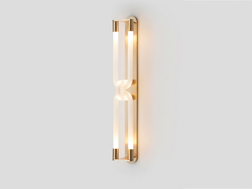 ARTICOLO LOOPI DOUBLE WALL SCONCE H24" x W3.37"