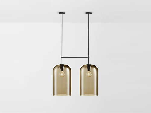 ARTICOLO LUMI EXTRA LARGE DOUBLE PENDANT H56.6" x Ø11.8"