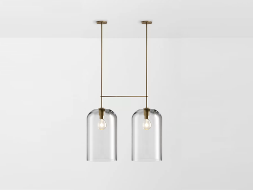 ARTICOLO LUMI EXTRA LARGE DOUBLE PENDANT H56.6" x Ø11.8"