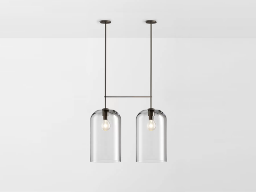 ARTICOLO LUMI EXTRA LARGE DOUBLE PENDANT H56.6" x Ø11.8"