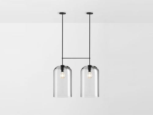 ARTICOLO LUMI EXTRA LARGE DOUBLE PENDANT H56.6" x Ø11.8"