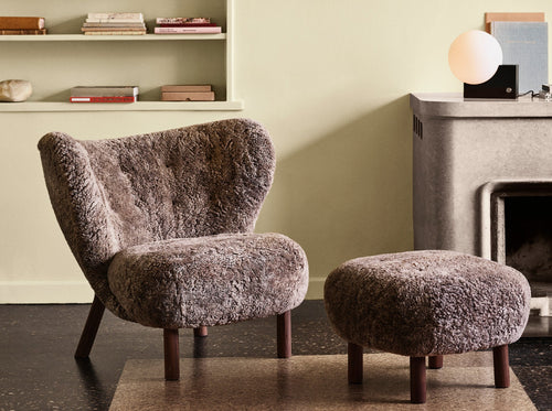 &TRADITION VIGGO BOESEN LITTLE PETRA POUF H14.6" x D20.9" x L20.9"