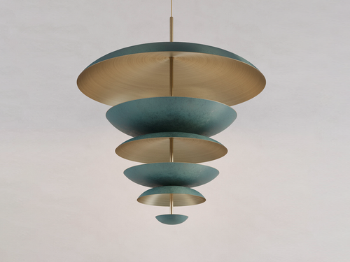 ATELIER001 VERDIGRIS CHANDELIER XL