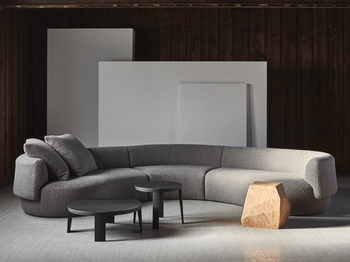 COLLECTION PARTICULIÈRE CHRISTOPHE DELCOURT FAO PANORAMIC SOFA W163" x D81" x H28.5" x SH16.5"